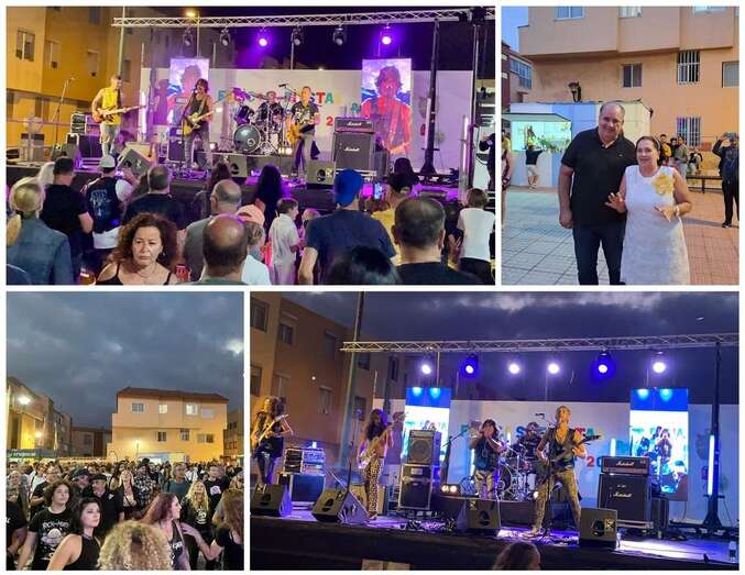 Imágenes del festival rockero de anoche en la plaza de La Garita/TA.